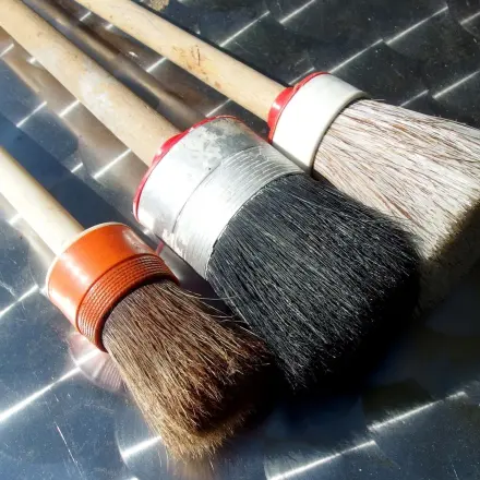 Pinsel reinigen mit Handwaschpaste