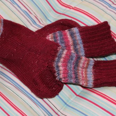Hosenschoner fürs Fahrradfahren aus alten Socken