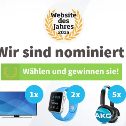 NOCH BIS 13.11. abstimmen! Website des Jahres 2015