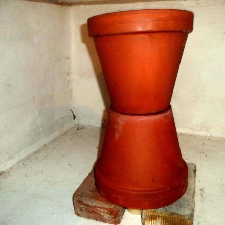 Heizen mit Kerzen und Tontöpfen für Sparfüchse