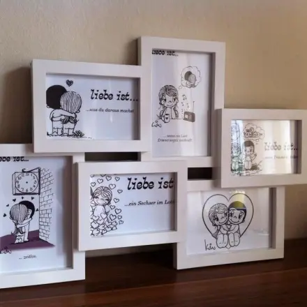 "Liebe ist ... Pärchen": Foto im Bilderrahmen verschenken