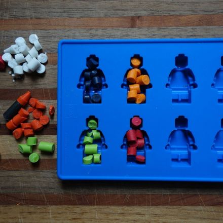 Wachsmalstifte schmelzen