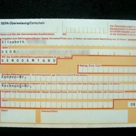 Ab 1.2.2016: Umstellung auf IBAN und BIC