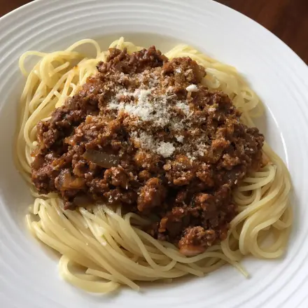 Spaghetti Bolognese ohne Tomatensoße