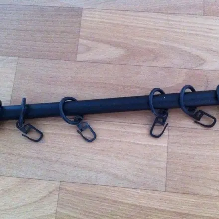 Gardinenringe laufen schwer über die Stange