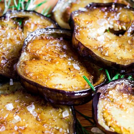 Gebratene Auberginen