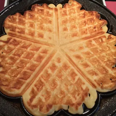 Buttermilchwaffeln "Heiße Liebe"