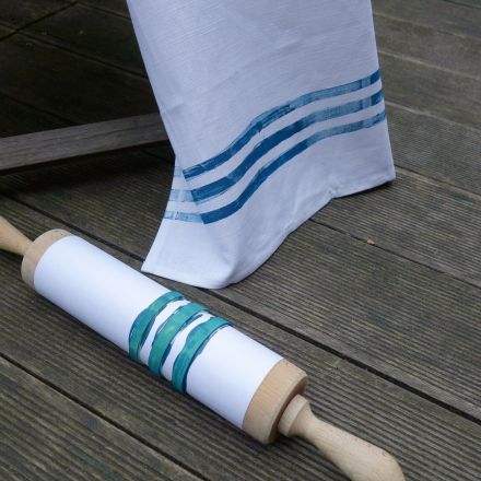 Streifen drucken mit Nudelholz