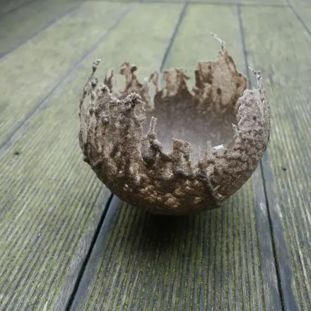 Sandschale: Schale aus Sand basteln