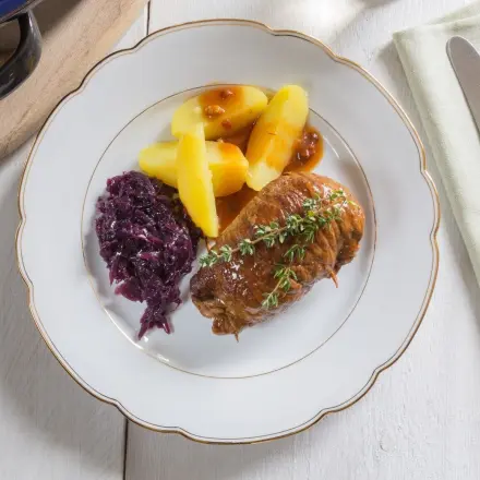 Pikante Wildschweinrouladen