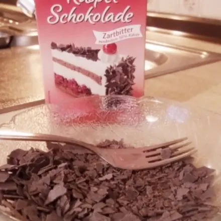 Raspelschokolade anstatt geriebener Schokolade