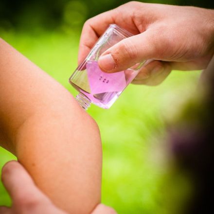 Hände-Desinfektionsgel bei Mückenstichen