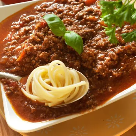 Hackfleischsoße - ideal zu Nudeln