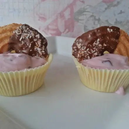 Schokoladen-Dessert Schälchen herstellen