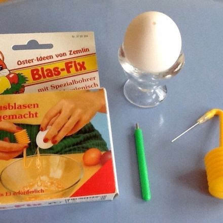Eier ausblasen ohne Anstrengung