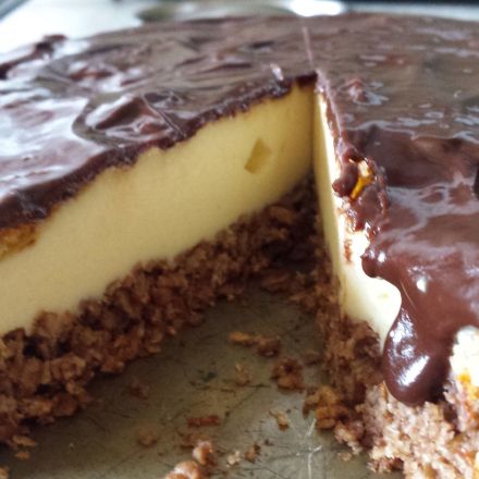 New York Cheesecake - Müsli und Schokolade verwerten