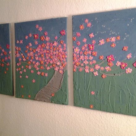 Leinwand gestalten: Strukturpaste selber herstellen