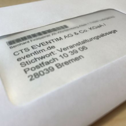 Abgesagtes Konzert: Erfahrung beim Ticketkauf über eventim