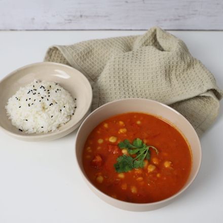 Kichererbsen-Curry mit Kokosmilch - vegan