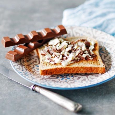 Was Süßes auf Toast? Nimm Kinderschokolade