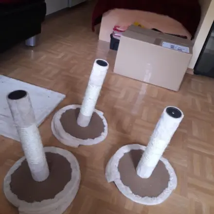 Katzen: Kratzbaum Ersatzstämme