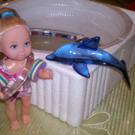 Planschbecken für kleine Püppchen einfach herstellen