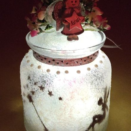 Windlicht "Fee im Glas" basteln