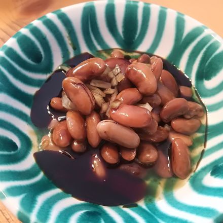 Bohnensalat aus getrockneten Bohnen