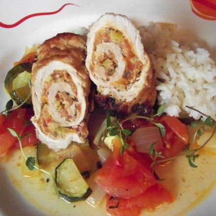 Schweinerouladen mediterran aus dem Schlemmertopf