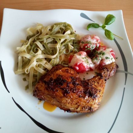 Hähnchenkeulen aus dem Backofen