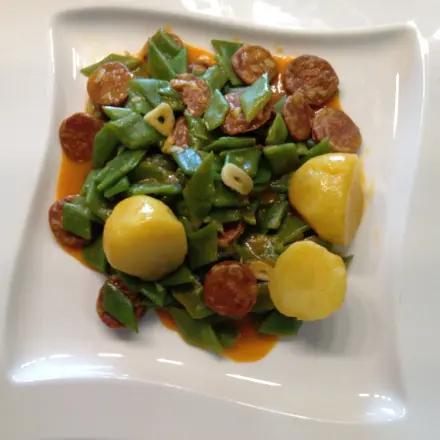 Scharfe grüne Bohnen