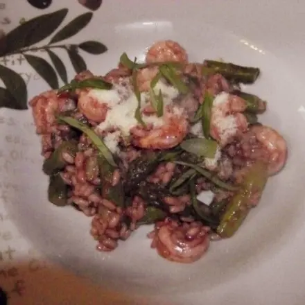 Spargel-Garnelen-Risotto