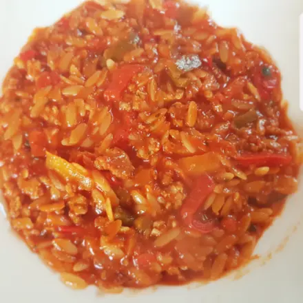 Falsches Risotto (mit Kritharaki-Nudeln)