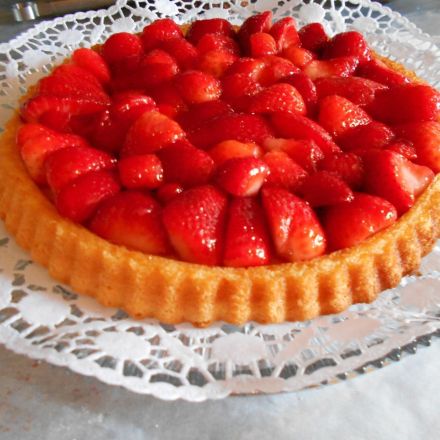 Erdbeertorte mit Guss