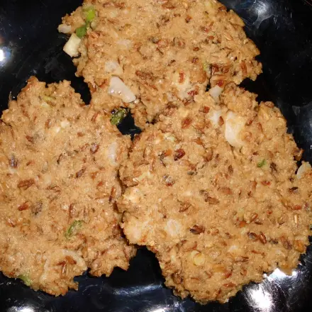 Haferpuffer aus ganzen Haferkörnern