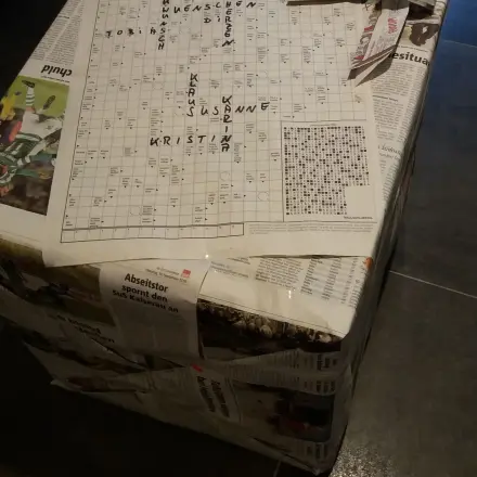 Großes Geschenk verpacken