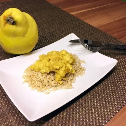 Hähnchen mit indischem Quitten-Chutney