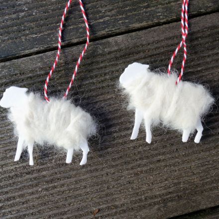 Adventsschmuck: Weihnachtsschafe