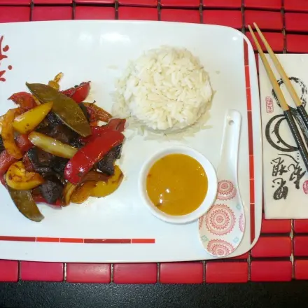 Rinderherz auf asiatische Art