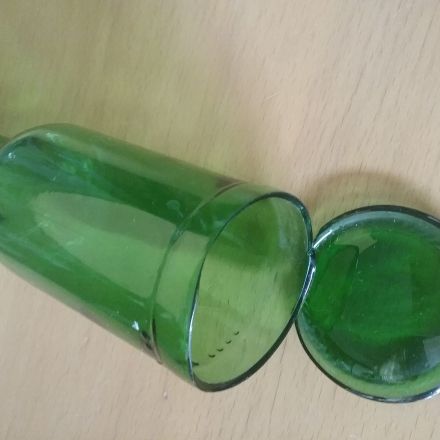 Flaschenboden (Glas!) herauslösen ohne Spezialwerkzeug