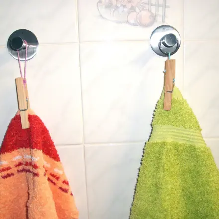 Aufhänger am Handtuch fehlt? Kein Problem!