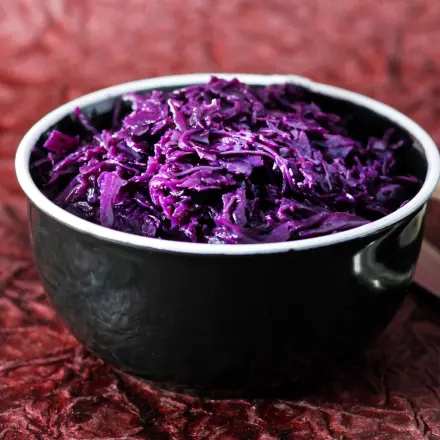 Rotkohl aus dem Glas als Salat