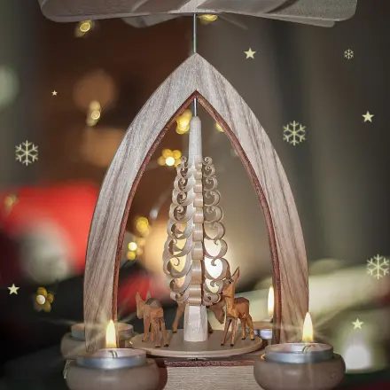 Teelichtpyramide alternativ betreiben