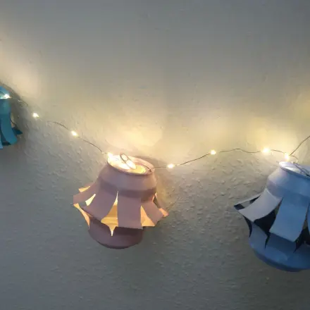 Lampionkette aus Getränkedosen
