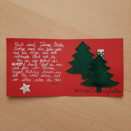 Weihnachtliche Wunsch-Erfüller-Karte