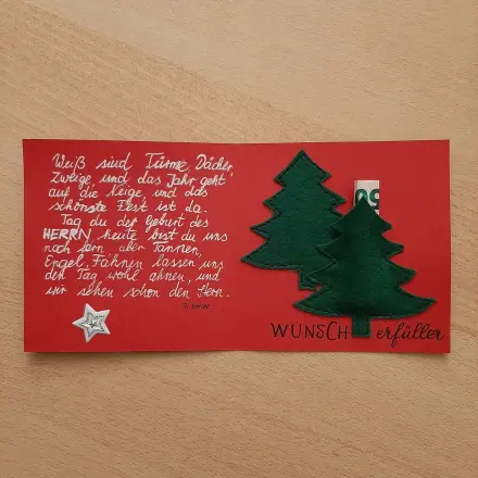 Weihnachtliche Wunsch-Erfüller-Karte