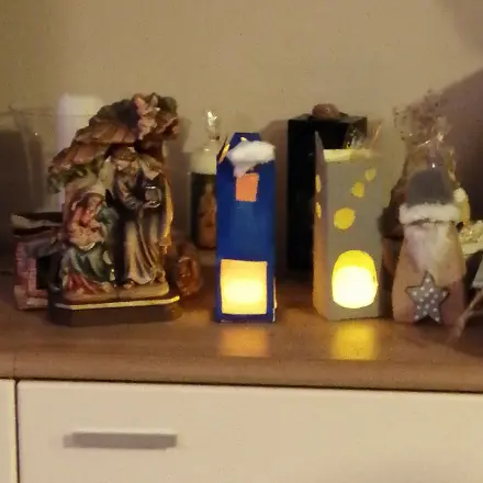 Windlichter aus Tetrapaks