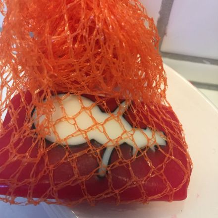 Handseife im Obst- oder Gemüsenetz verwenden - wunderbarer Schaum