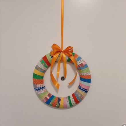 Bunter Türkranz aus Stoffresten