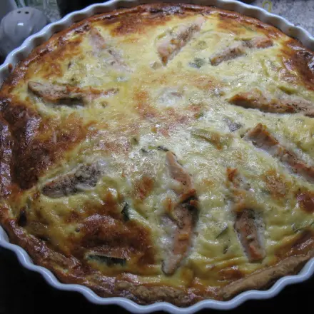 Lauch-Tarte mit Lachs